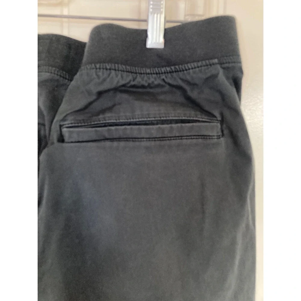 Abercrombie & Fitch Mens Stretch Shorts Dark Grey Drawstring Zipper Pocket L